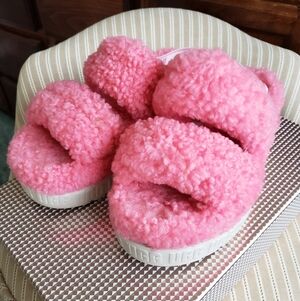 UGG sherpa platform slippers